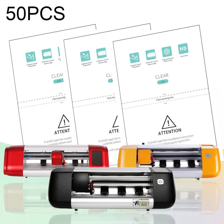50 pezzi di pellicola morbida F0005 HD TPU (domestica) per taglierina protettiva, F0005 50 pezzi di pellicola morbida F0005 HD TPU (domestica) per taglierina protettiva, F0005